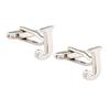 Mens Brass Initial Cufflinks Letter Business Shirt Cuff Links Wedding Gift A