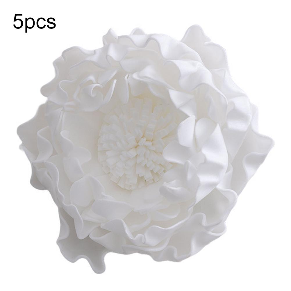

Artificial Peony Bouquet 5pcs for Indoor Decoration EVA Material Flowers Providing For Lasting Beauty Without Maintenance белый