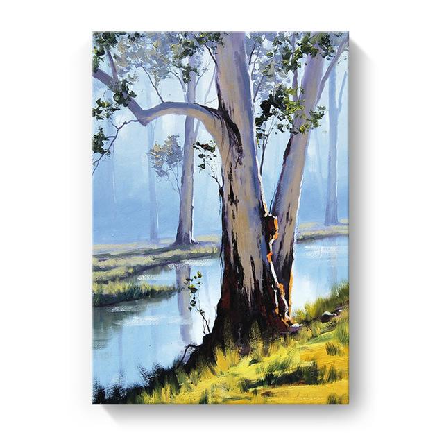 

Осенняя тропа, картина маслом, пейзаж, отель, клуб, минималистичный декоративный холст, настенные картины для гостиной, домашний декор 50*70cm