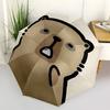 1pc Cute Capybara Automatic Folding Umbrella, Portable Collapsible Design, 8-Rib Iron Frame, Outdoor Accessory Yy250905103