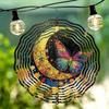 10 Zoll Hängender Windspinner mit 360-Grad-Haken für Balkon-Gartendekor Frühling Sommer Außendekoration