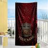 Liverpool Fc Personalized Name Beach Towel Super Soft Absorbent Suitable For Swimming Gym Camping Yoga Vacation