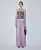 Enor Drawstring Pigment Washing Denim Pants - Lavender