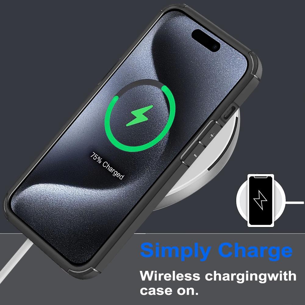 For iPhone 14 Pro Magnetic Case TPU + Acrylic Phone Back Cover Compatible with MagSafe