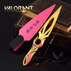 21cm Valorant Weapon Mystbloom Kunai ninja Melee Weapon Model Metal Activity Samurai Sword Accessories Ornaments Gifts Playthings designed for Boys