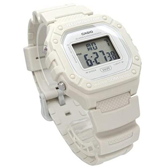 CASIO Standard Digital Wristwatch W-218HC-8AV Mens Womens Cheap Chipkashi Beige Overseas Model