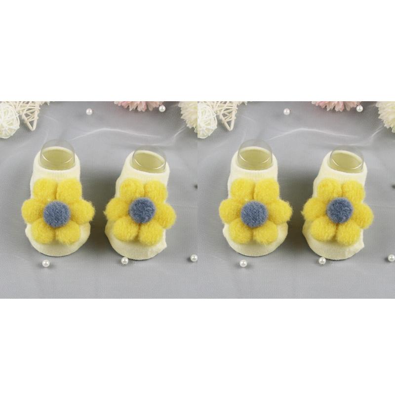 2Pair New Cute Flower Baby Socks
