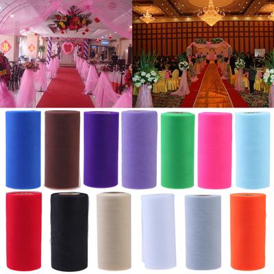 6/" 100 yards Tutu Tulle Roll Spool Wedding Party Decoration Gift Wrap Craft Bow