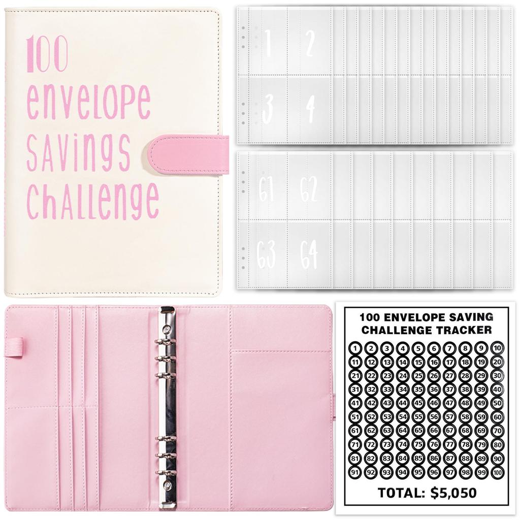 100-Day Challenge Savings Planner: A5 Loose-Leaf Budgeting Notebook for Couples