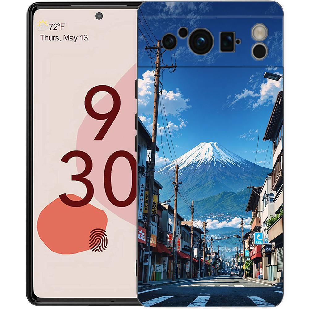 Landscape Japan Series Aestheticism Scenery Phone Case For Google Pixel 9 8 7 6 Pro XL 8A 6A 7A 5G Soft Shockproof TPU Cover