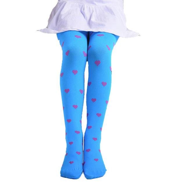 Buy 3-8Y Kids Girls Footed Heart Tights Pantihose Cute Ballet