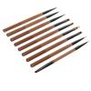 9pcs Nail Art Brushes Set UV Gel Brush Gel Tips Builder Nail Design Painting Tools for Home Salon Use Translucent Coffee