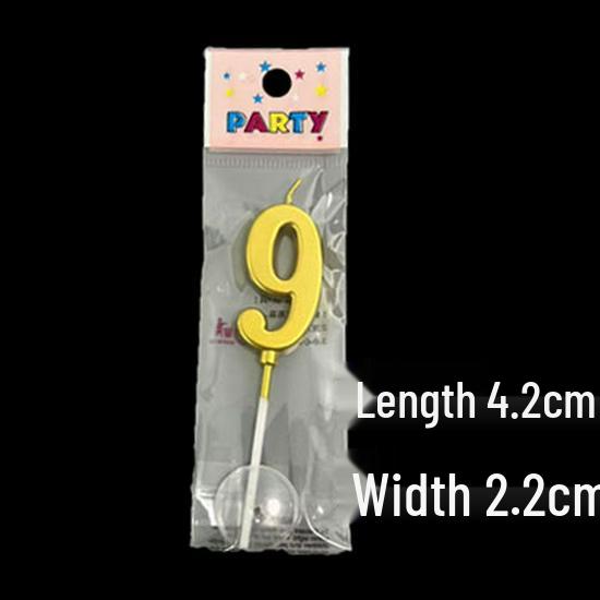 Gold Number Candles for Birthday Cake: Individually Bagged Cake Toppers for Children's First Birthday Decorations