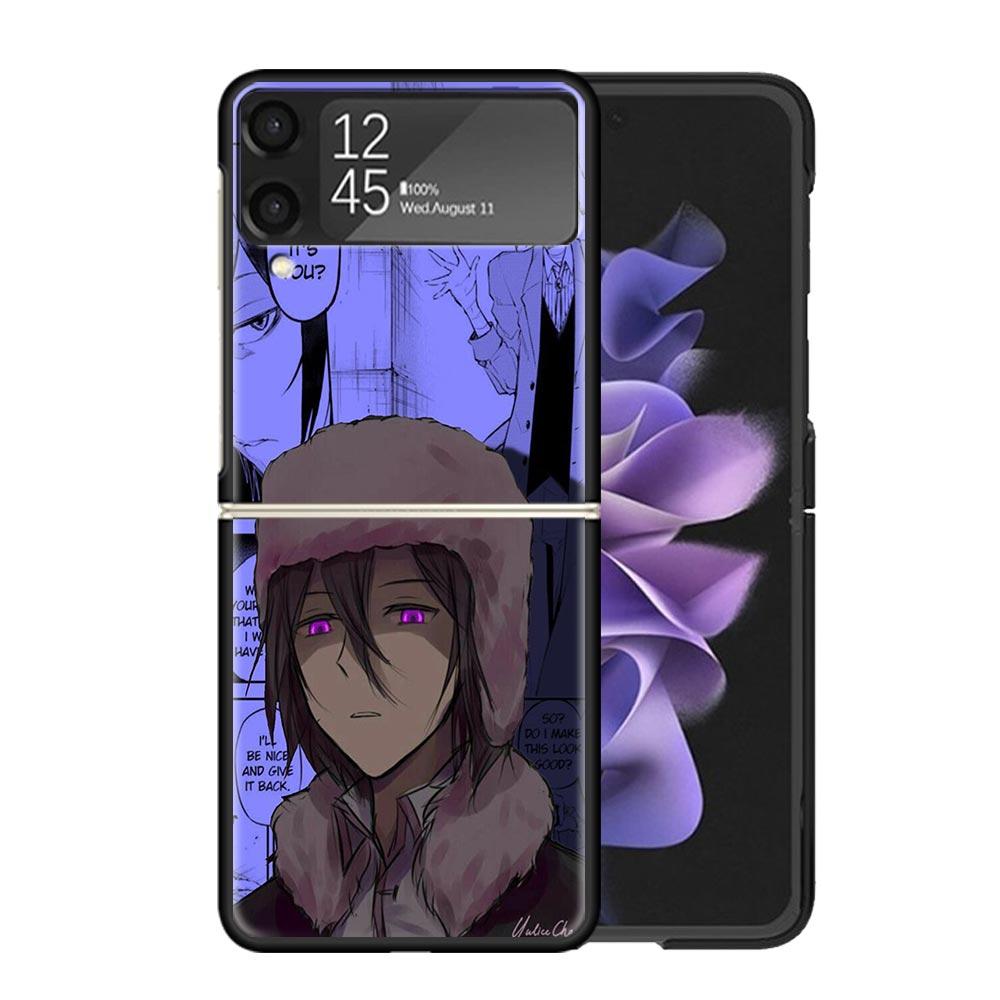 Bungo Stray Dogs Manga Clear Phone Case For Samsung Z Flip 7 6 5 4 3 Galaxy ZFlip7 ZFlip6 ZFlip5 ZFlip4 ZFlip3 5G Print Cover Z