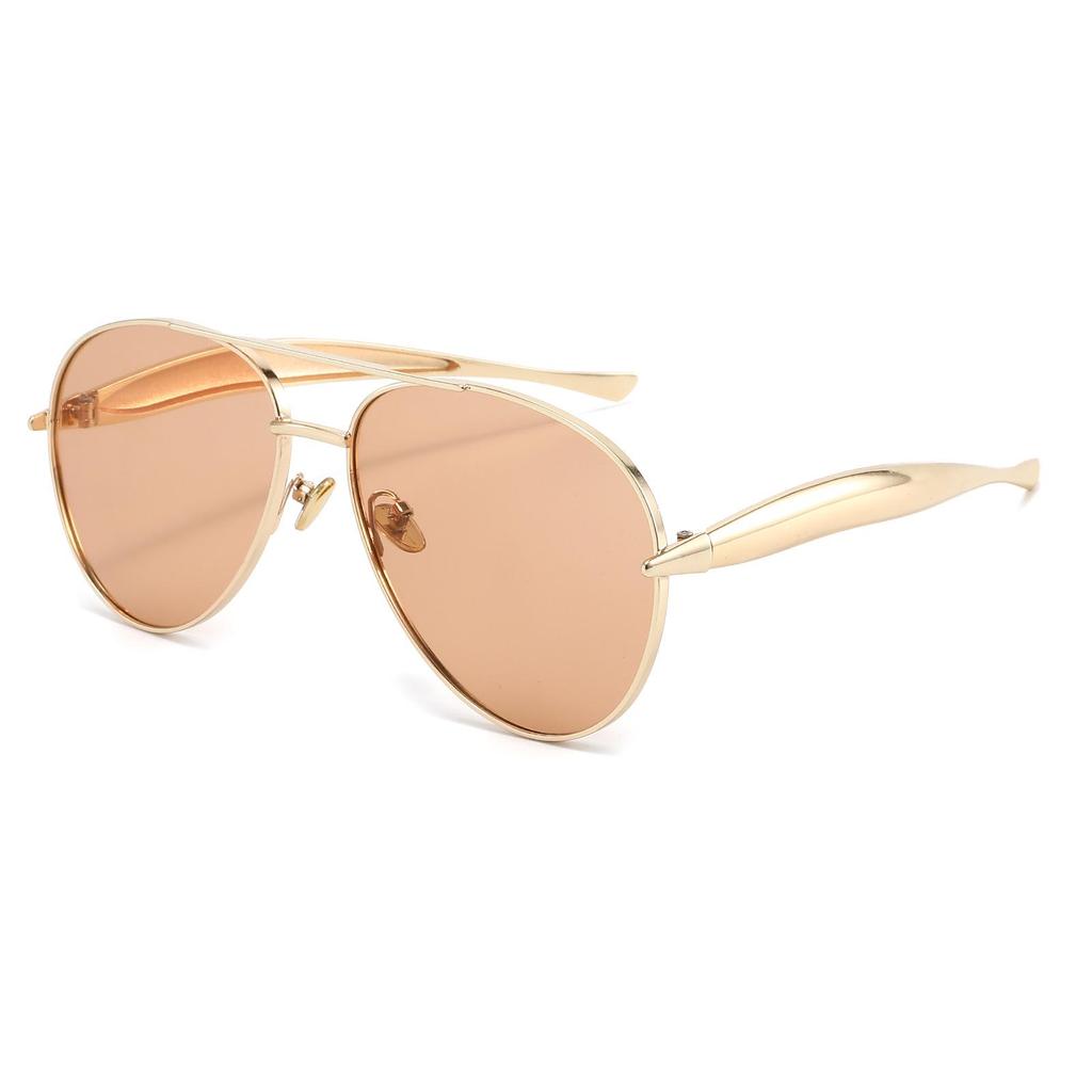 2025 Retro Frog-Shaped Large Frame Sunglasses - High-End Women's Trendy Street Style Glasses