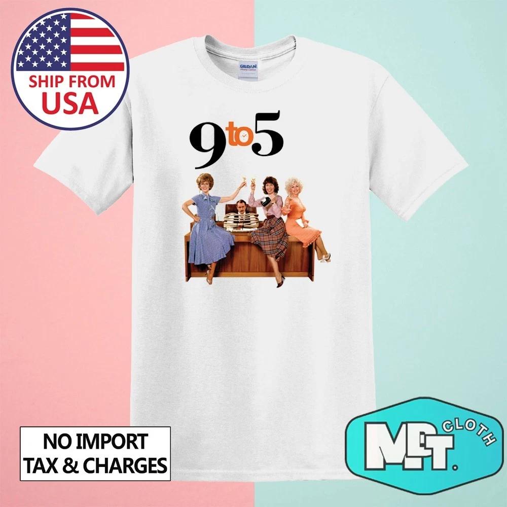 9 To 5 Retro Poster Movie Men s White Size S-5XL S