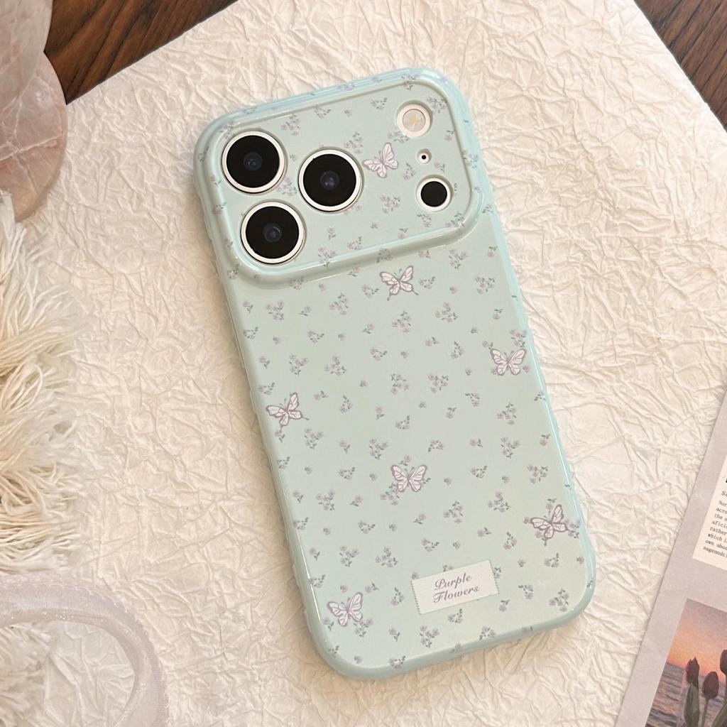 Small Floral Butterfly Phone Case for iPhone 16, iPhone 17, and iPhone 17 Pro Max