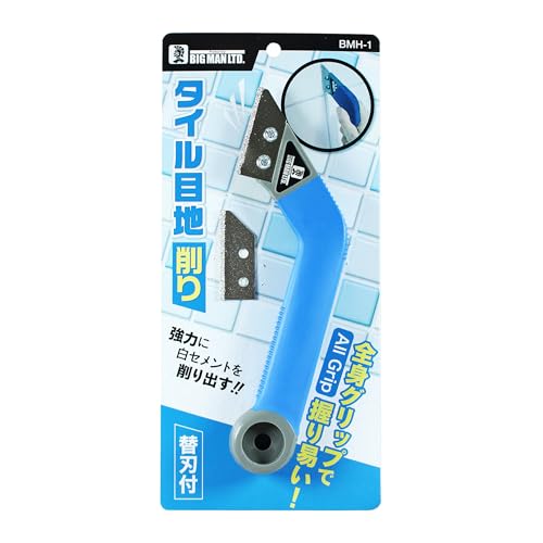 Bigman Tile Groove Scraper with 1 Replacement Blade (BMH-1)