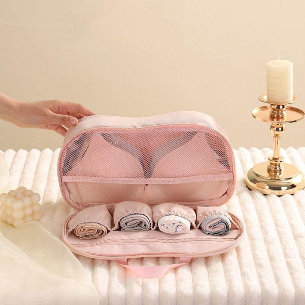 Large Capacity Bra Storage Bag Dustproof Underwear Packing Cube Portable Lingerie Organizer Women