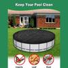4FT Round Bath Pool Cover Waterproof Dustproof Oxford Cloth Spa Maintenance Protective Swimming Pool Leaf Net Cover