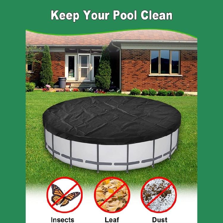4FT Round Bath Pool Cover Waterproof Dustproof Oxford Cloth Spa Maintenance Protective Swimming Pool Leaf Net Cover