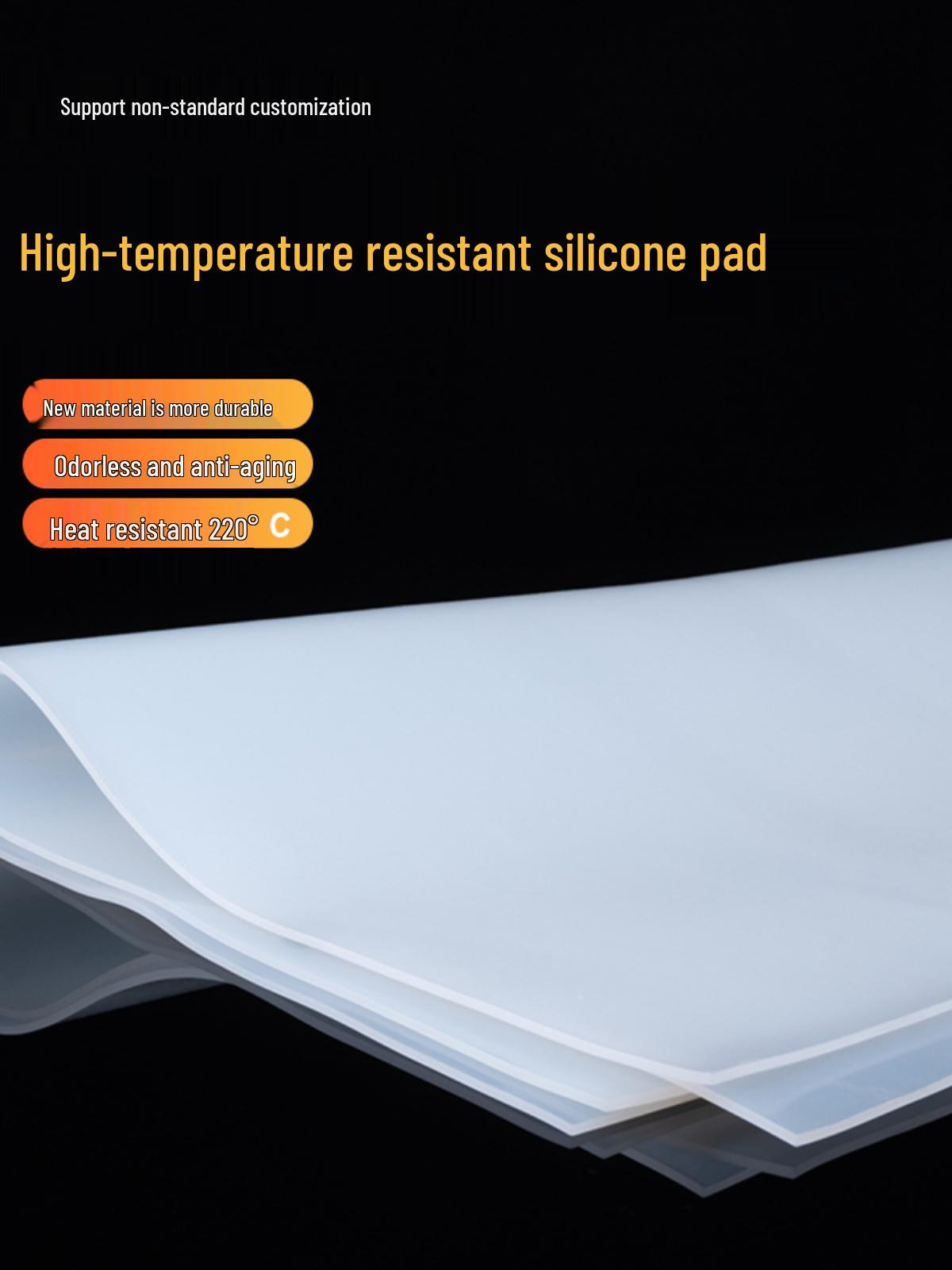 Силиконовая резиновая прокладка и коврик, устойчивые к высоким температурам 100mm*100mm*2mm