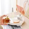 Plastic Round Storage Tray White Home Decorative Storage Tray Fashion Key Plate  Women