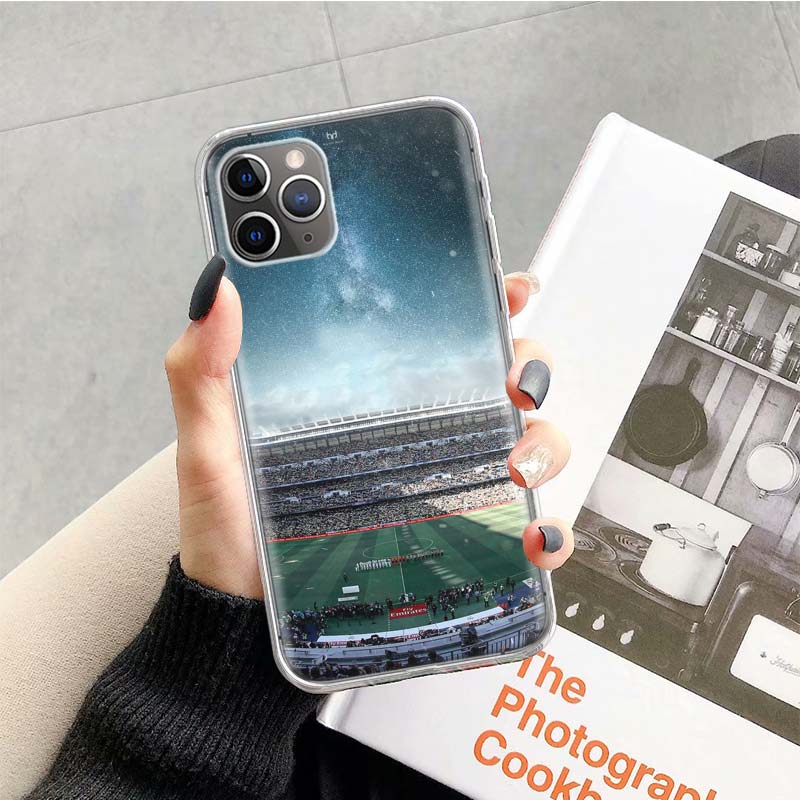 Football Soccer Ball Phone Case For Apple iPhone 17 Air 16 15 Plus 14 + 13 Mini 12 11 Pro Max 7 8 SE 16Max Soft Shell Cover Coqu