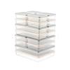 18 Pcs Colorful Refrigerator Organizer Freezer and Microwave Storage Container 2x2400-4x1200-4x1170-8x600 Ml