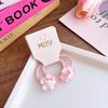 1 Pair Kid Hair Band  Cute Sweet Floral Heart Bear Crystal Hair Rope for Baby Girl Little Girl Hair Accessories