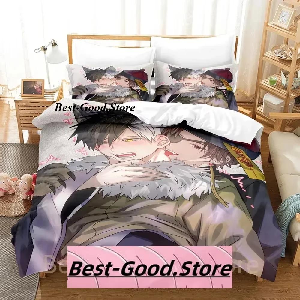 Kawai Hayato Suou Beding Set Single Twin Ful Quen King-Sized Dimensionsd Dimensions Bed Linen Set Adult People Kid Bedrom Duvetcover Sets 3D Anime Bed