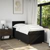 Vidaxl Continental Bed With Mattress, Black, Fabric, 80X200 Cm
