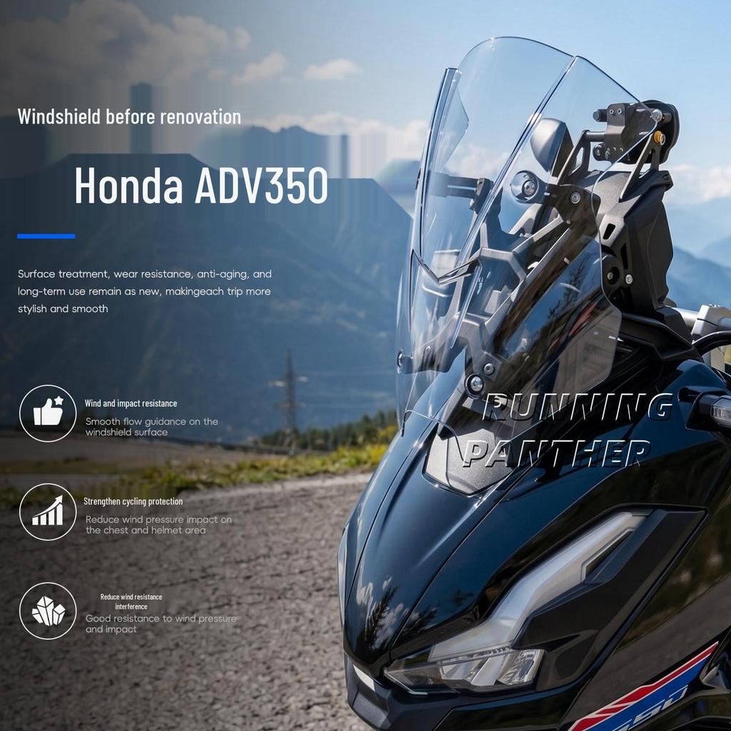 Transparent Windshield for Honda ADV350 Motorcycle - Modified PC Integrated Injection Mold