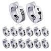 Stainless Steel Ear Clips Men's Earrings Pattern Electroplating Marking No Earrings Fake Earrings Personality