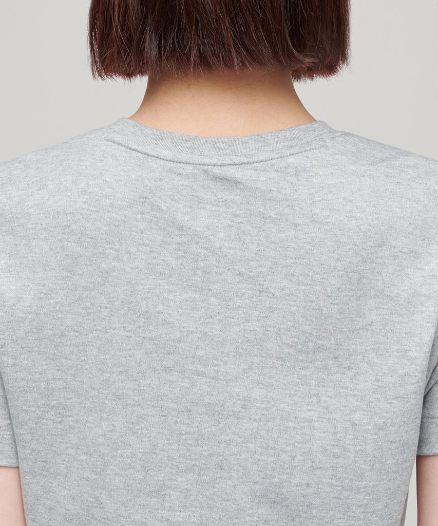 MUSINSA STANDARD WOMAN Women'S Crew Neck Crop T-Shirt [Medium Grey]