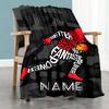 Rugby13 Personalized Name Blanket Multi-purpose Customizable Blanket Ultra-Soft Throw For Chair Seaside Bedding Picnics Ideal for All Seasons