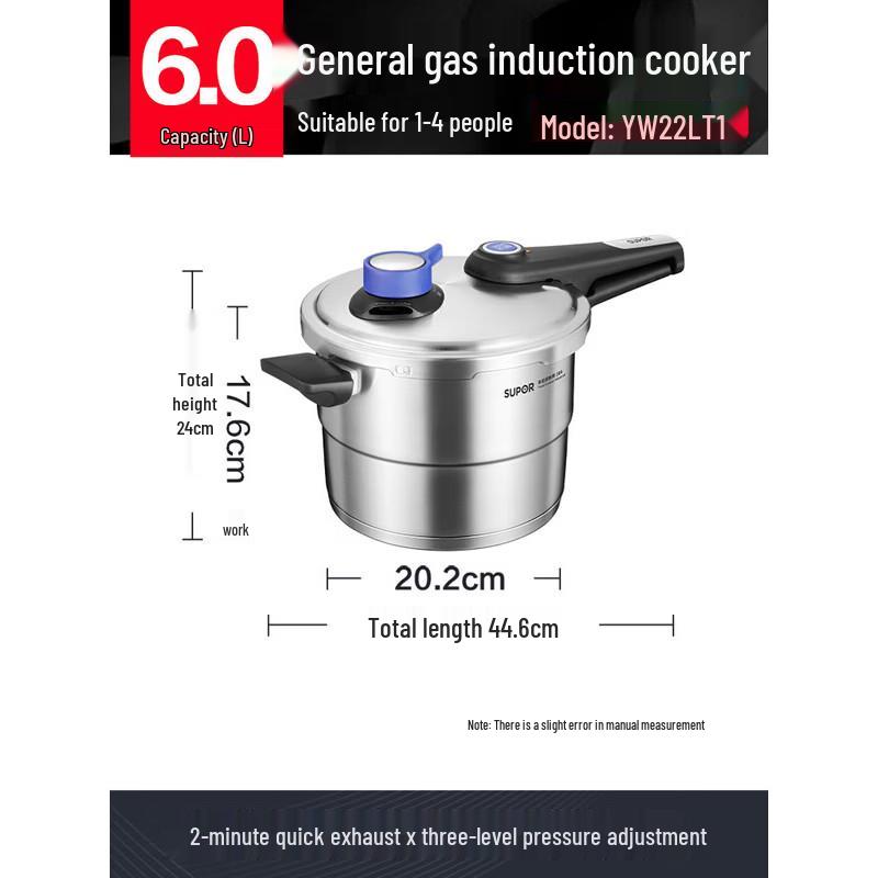 Supor 304 Stainless Steel Fast Cook Pressure Cooker