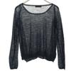 SEE BY CHLOE Long Sleeve Alpaca Blend Sheer Sweater USA 2 Black Knit Women Used