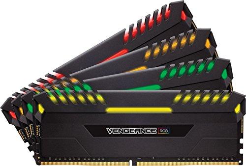 

CORSAIR VENGEANCE RGB 32GB (4x8GB) DDR4 3000MHz C15 Desktop Memory - Black