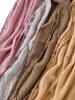Elegantes Damen Einfaches Solides Kette Seiden Schal Kopftuch Wickeltuch Schal Sonnenschutz Bandana Hijab Damen Böhmisch Schal Pareo Sommer Neu