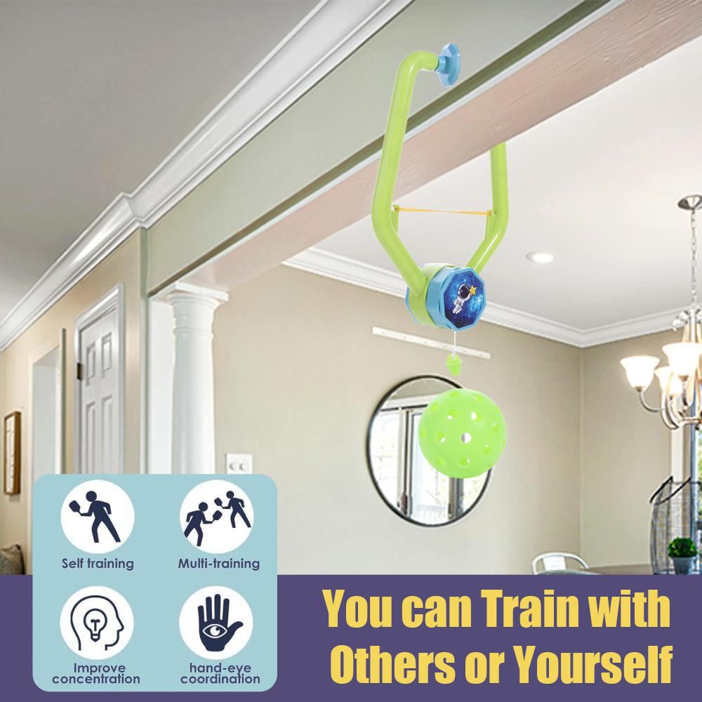 ABS Door Ping Pong Game Hanging Continuous Door Pickleball Games Adjustable Self Practice Pickleball Trainer Over The Door
