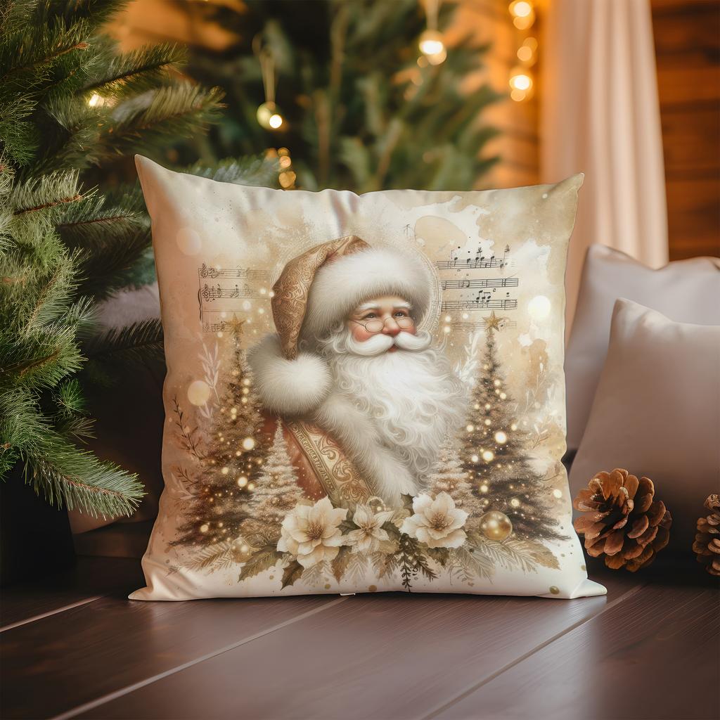 Home Decor Glowing Christmas Tree Pillow: Merry Christmas Pattern Cushion Cover Suitable for Sofa Bedroom Car Pillow Cover