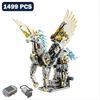 1499 PCS Mechanical Winged Unicorn Model Building Blocks with Motor LED Mythical Pegasus Alicorn Animal Bricks Toys Kids Gifts