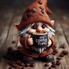 Handmade Coffee Dwarf Statue Coffee Gnomes Figurines Dwarf Kitchen Tray Table Ornament for Indoor Kitchen Living Room