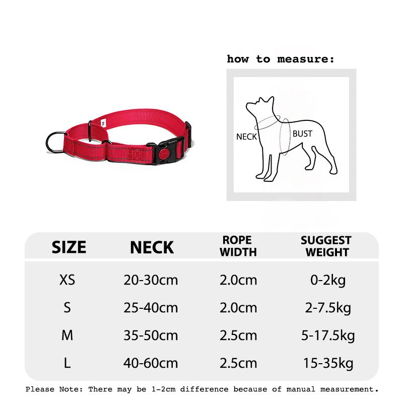 Adjustable Pet Dog Collars Safety Lock On Nylon Golden Retriever Neck Leash Accessories Outdoor 2 in 1 P Chain Pet Supplies