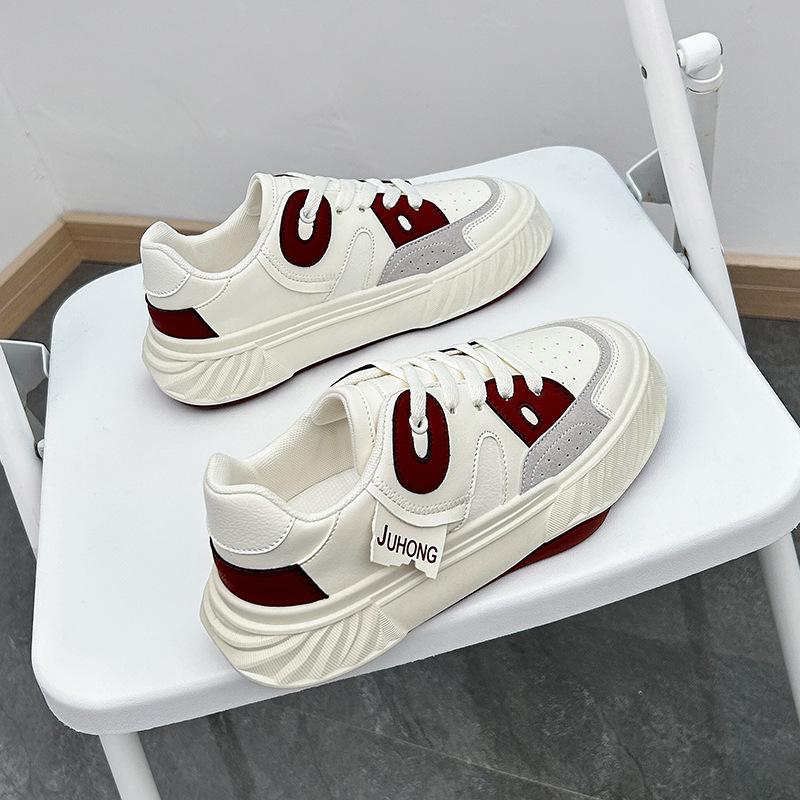 

Женские повседневные нескользящие кроссовки, кроссовки на платформе, дышащие удобные кроссовки на шнуровке для бега, прогулочные туфли для женщин, спортивная обувь для тенниса на плоской подошве из искусственной кожи 40