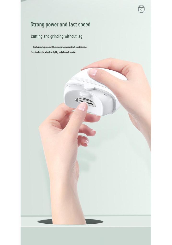 Automatic Electric Nail Trimmer and Clipper for Elderly, Children, Toddlers, Infants - Anti-Pinch Design