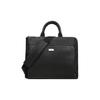Valdio Classic Minimalist Solid Color Logo Canvas And Leather Tote Bag Men Tote Bag Black 6231779
