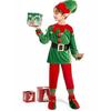 Parent-Child Child Christmas Elf Costume Green Cosplay Clothing 2024 Girl Fancy Dress  New Year