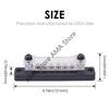 2pcs 6 Way Bus Bar Terminal Block 150A Power Distribution Terminal Block with Cover For Motorhome Boat Marine Battery Power